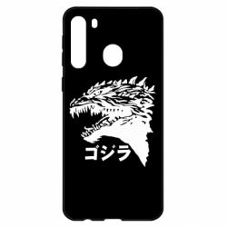 Чехол для Samsung A21 Godzilla in japanese - PrintSalon
