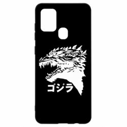 Чехол для Samsung A21s Godzilla in japanese - PrintSalon