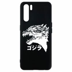 Чехол для Oppo A91/Reno3 Godzilla in japanese - PrintSalon