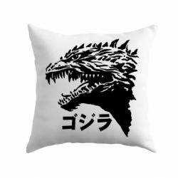 Подушка Godzilla in japanese - PrintSalon