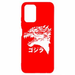 Чехол для Xiaomi Redmi Note 10 Godzilla in japanese - PrintSalon