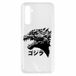 Чехол для Realme 6 Godzilla in japanese - PrintSalon