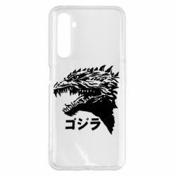 Чехол для Realme 6 Pro Godzilla in japanese - PrintSalon
