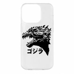 Чехол для iPhone 14 Pro Godzilla in japanese - PrintSalon