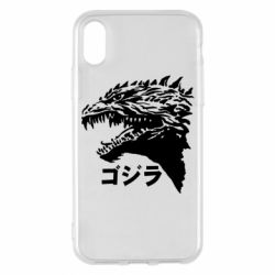 Чехол для iPhone X/Xs Godzilla in japanese - PrintSalon