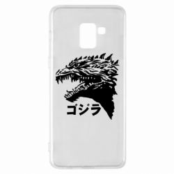 Чехол для Samsung A8+ 2018 Godzilla in japanese - PrintSalon