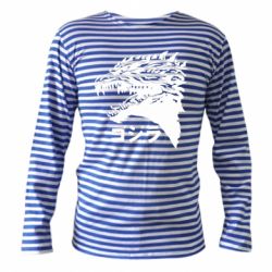 Тельняшка с длинным рукавом Godzilla in japanese - PrintSalon