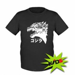 Детская футболка Godzilla in japanese - PrintSalon