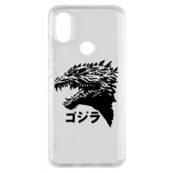 Чехол для Xiaomi Mi A2 Godzilla in japanese - PrintSalon