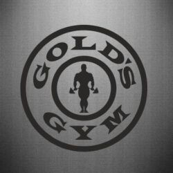 Наклейка Gold's Gym - PrintSalon