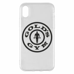 Чехол для iPhone X/Xs Gold's Gym - PrintSalon