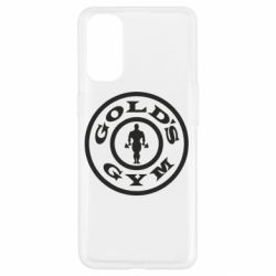 Чехол для Oppo Reno 4 Gold's Gym - PrintSalon