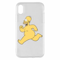 Чехол для iPhone X/Xs Голый Гомер Симпсон - PrintSalon