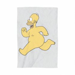 Полотенце с принтом Голый Гомер Симпсон - PrintSalon