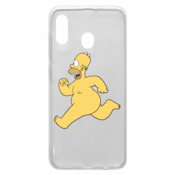 Чехол для Samsung A20 Голый Гомер Симпсон - PrintSalon