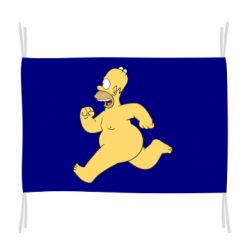 Флаг Голый Гомер Симпсон - PrintSalon