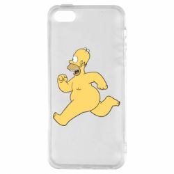 Чехол для iPhone5/5S/SE Голый Гомер Симпсон - PrintSalon