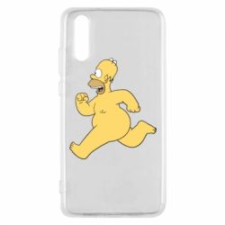 Чехол для Huawei P20 Голый Гомер Симпсон - PrintSalon