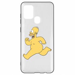 Чехол для Samsung A21s Голый Гомер Симпсон - PrintSalon