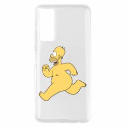 Чехол для Huawei P Smart 2021 Голый Гомер Симпсон - PrintSalon