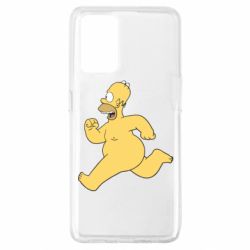 Чехол для Oppo A74 4G Голый Гомер Симпсон - PrintSalon