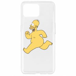 Чехол для Oppo Reno 4 Lite Голый Гомер Симпсон - PrintSalon