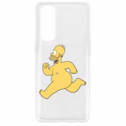 Чехол для Oppo Reno 4 Pro Голый Гомер Симпсон - PrintSalon