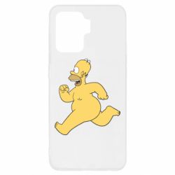 Чехол для Oppo Reno 5 Lite Голый Гомер Симпсон - PrintSalon