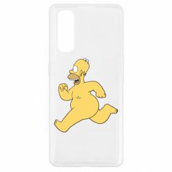 Чехол для Oppo Find X2 Голый Гомер Симпсон - PrintSalon