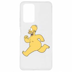 Чехол для Xiaomi Redmi Note 10 Pro Голый Гомер Симпсон - PrintSalon