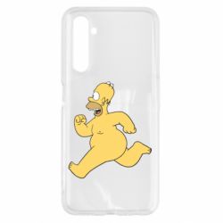 Чехол для Realme 6 Голый Гомер Симпсон - PrintSalon