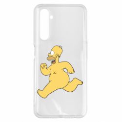 Чехол для Realme 6 Pro Голый Гомер Симпсон - PrintSalon