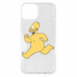 Чехол для iPhone 14 Голый Гомер Симпсон - PrintSalon