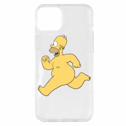 Чехол для iPhone 14 Plus Голый Гомер Симпсон - PrintSalon