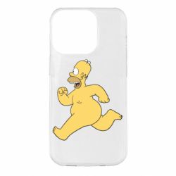 Чехол для iPhone 14 Pro Голый Гомер Симпсон - PrintSalon