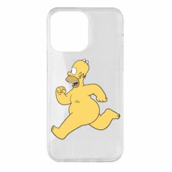 Чехол для iPhone 14 Pro Max Голый Гомер Симпсон - PrintSalon