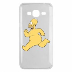 Чехол для Samsung J3 2016 Голый Гомер Симпсон - PrintSalon