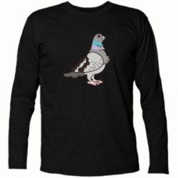 Футболка с длинным рукавом Голубь - PrintSalon