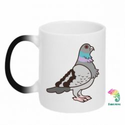 Чашка-хамелеон Голубь - PrintSalon