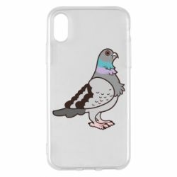 Чехол для iPhone X/Xs Голубь - PrintSalon