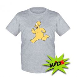 Детская футболка Голый Гомер Симпсон - PrintSalon