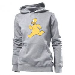 Женское худи Голый Гомер Симпсон - PrintSalon