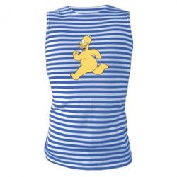 Майка-тельняшка Голый Гомер Симпсон - PrintSalon