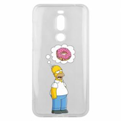 Чехол для Meizu X8 Гомер думает о пончике - PrintSalon