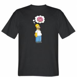 Мужская футболка Stedman Гомер думает о пончике - PrintSalon