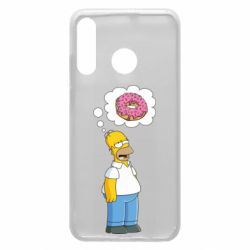 Чехол для Huawei P30 Lite Гомер думает о пончике - PrintSalon