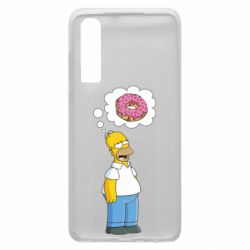 Чехол для Huawei P30 Гомер думает о пончике - PrintSalon