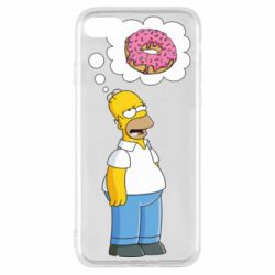 Чехол для iPhone SE 2020 Гомер думает о пончике - PrintSalon