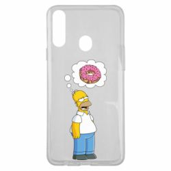 Чехол для Samsung A20s Гомер думает о пончике - PrintSalon