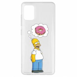 Чехол для Samsung A51 Гомер думает о пончике - PrintSalon
